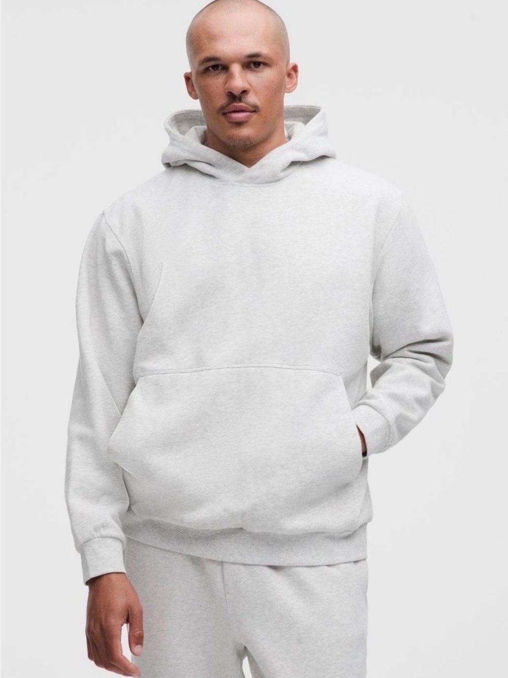 Lululemon Steady State Hoodie Heathered Core Ultra Light Grey L